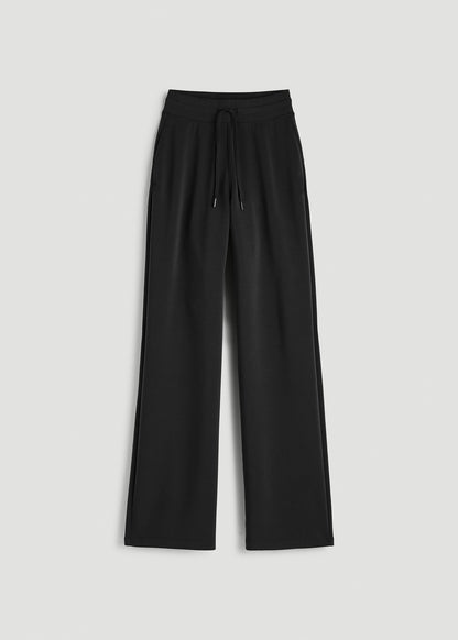 Soft Motion Pull-On Tie Waist Pants for Tall Women in Black