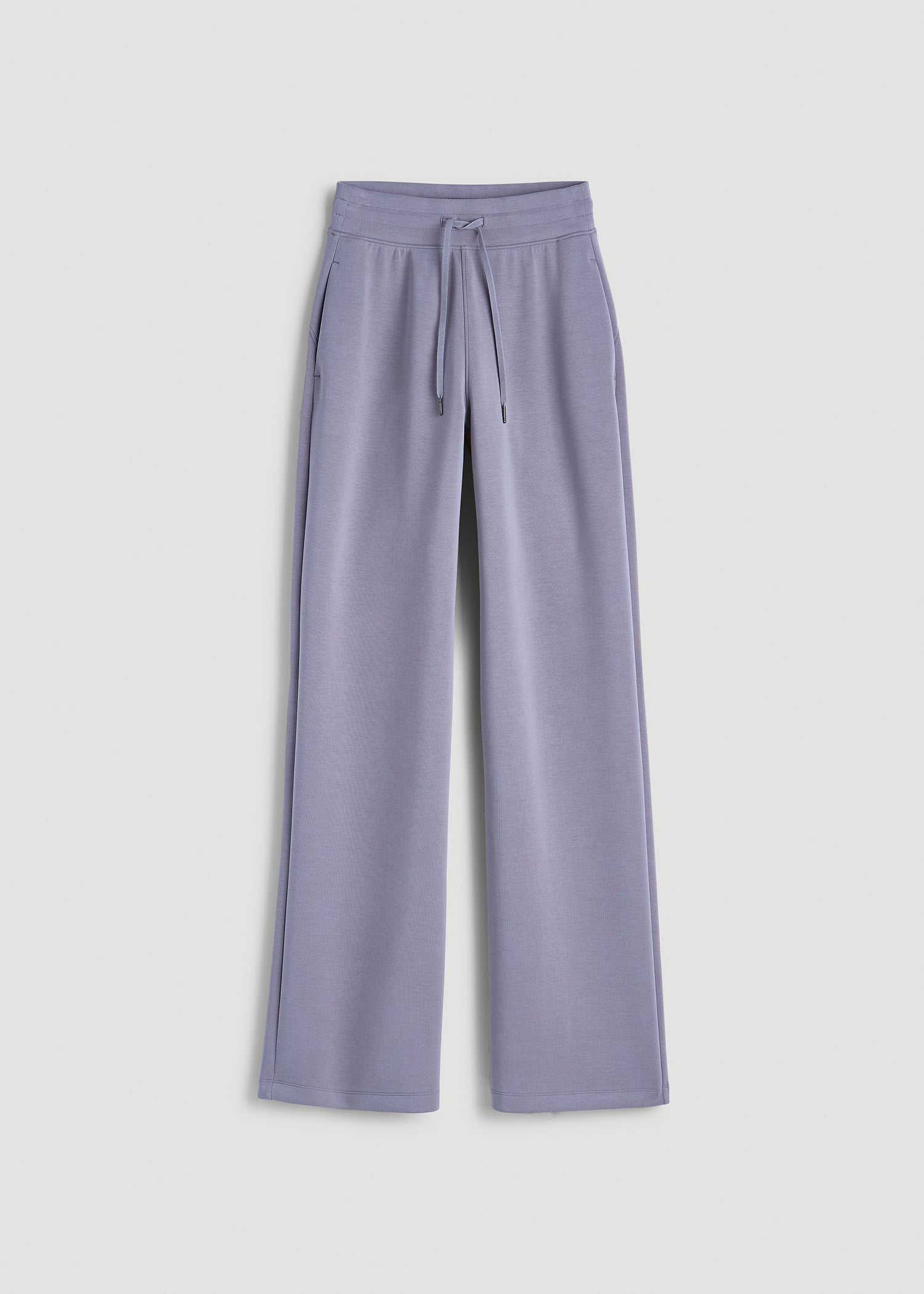 Soft Motion Pull-On Tie Waist Pants for Tall Women in Blue Granite