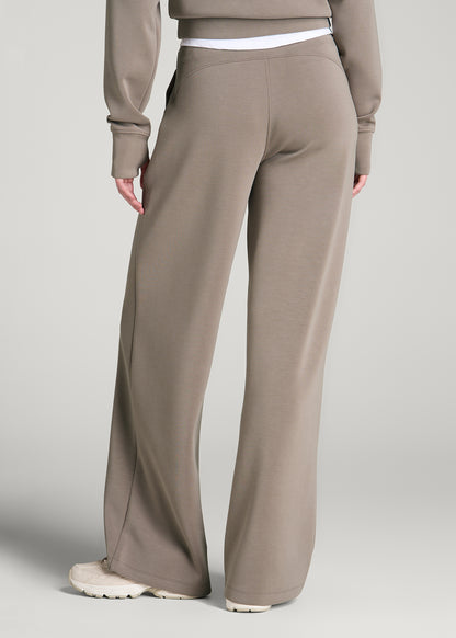 Soft Motion Pull-On Tie Waist Pants for Tall Women in Portobello