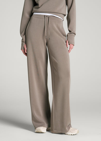 Soft Motion Pull-On Tie Waist Pants for Tall Women in Portobello