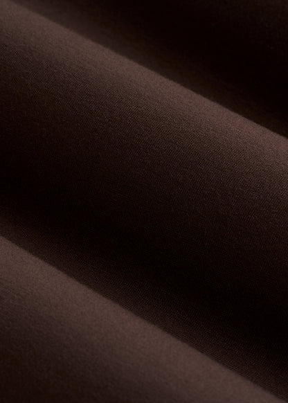 Soft Flex Ponte Fitted Bustier Dress for Tall Women in Espresso