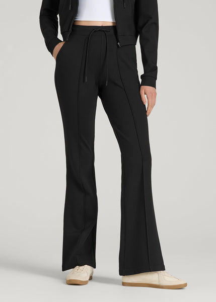 Flex Ponte Flare Pants with Drawcord for Tall Women | American Tall