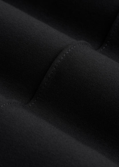 Soft Flex Ponte Flare Pants with Drawcord for Tall Women in Black