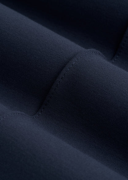 Soft Flex Ponte Flare Pants with Drawcord for Tall Women in Navy