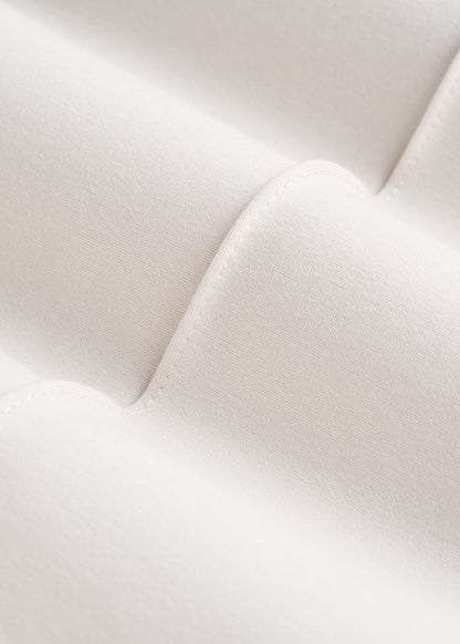 Soft Flex Ponte Flare Pants with Drawcord for Tall Women in White Sand