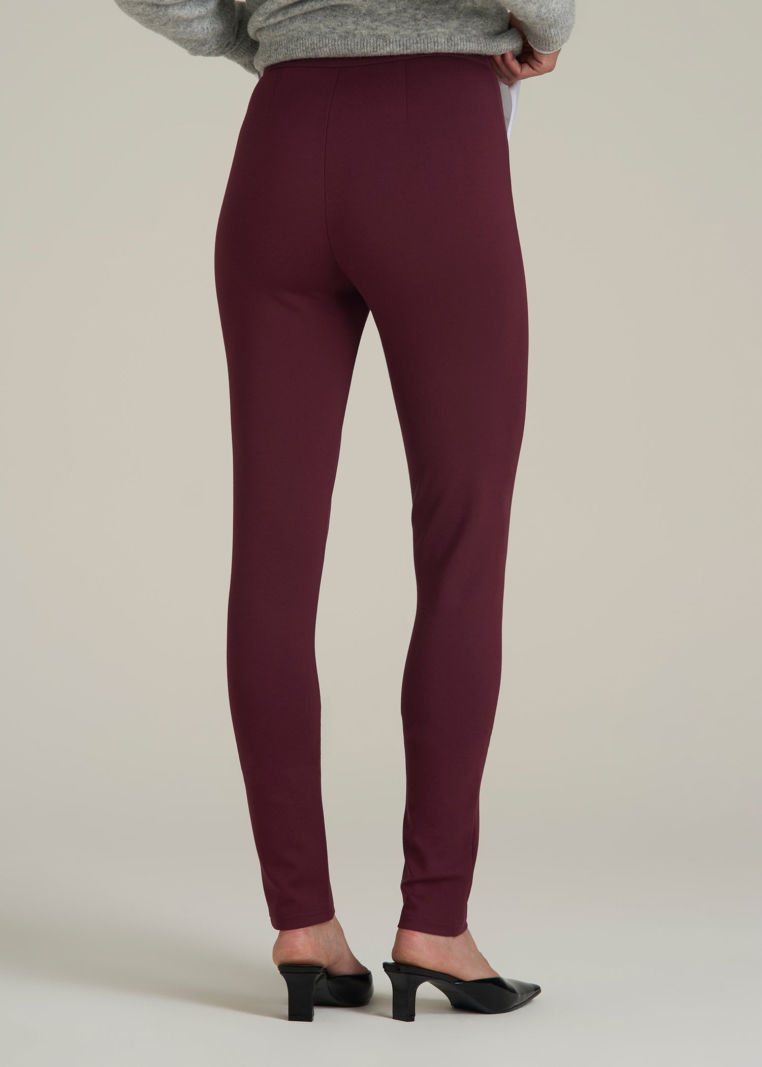 Soft Flex Ponte Skinny High Rise Pant for Tall Women in Port Royale