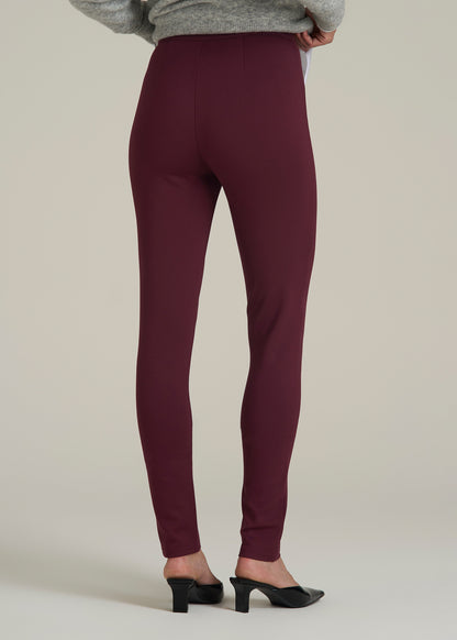 Soft Flex Ponte Skinny High Rise Pant for Tall Women in Port Royale