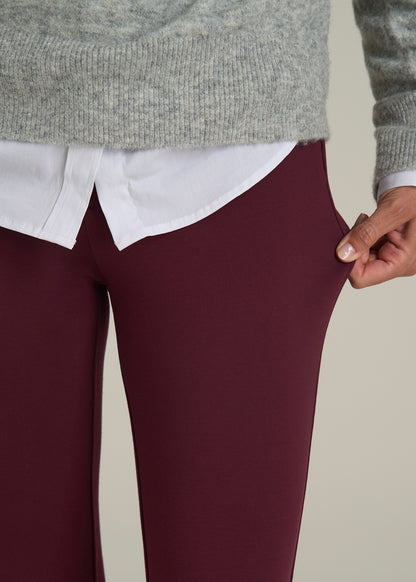 Soft Flex Ponte Skinny High Rise Pant for Tall Women in Port Royale