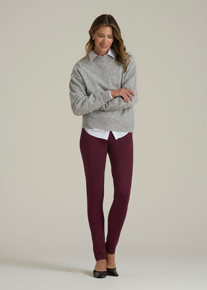 Soft Flex Ponte Skinny High Rise Pant for Tall Women in Port Royale