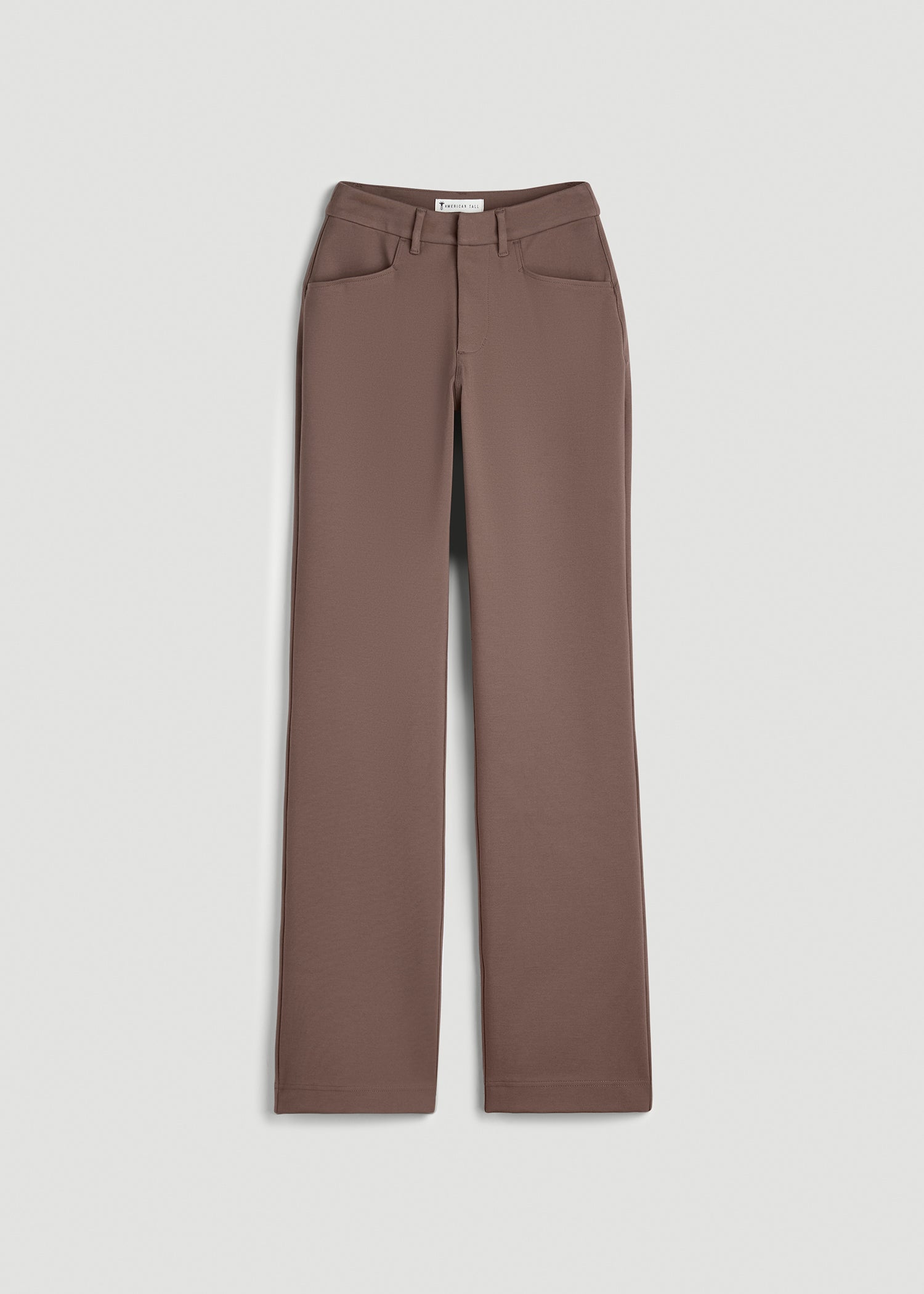 Flex Ponte Straight Leg Pant for Tall Women in Coffee Quartz