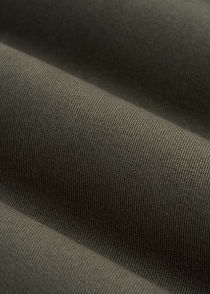 Straight Leg Cargo Chino Pants for Tall Women in Dark Moss Green