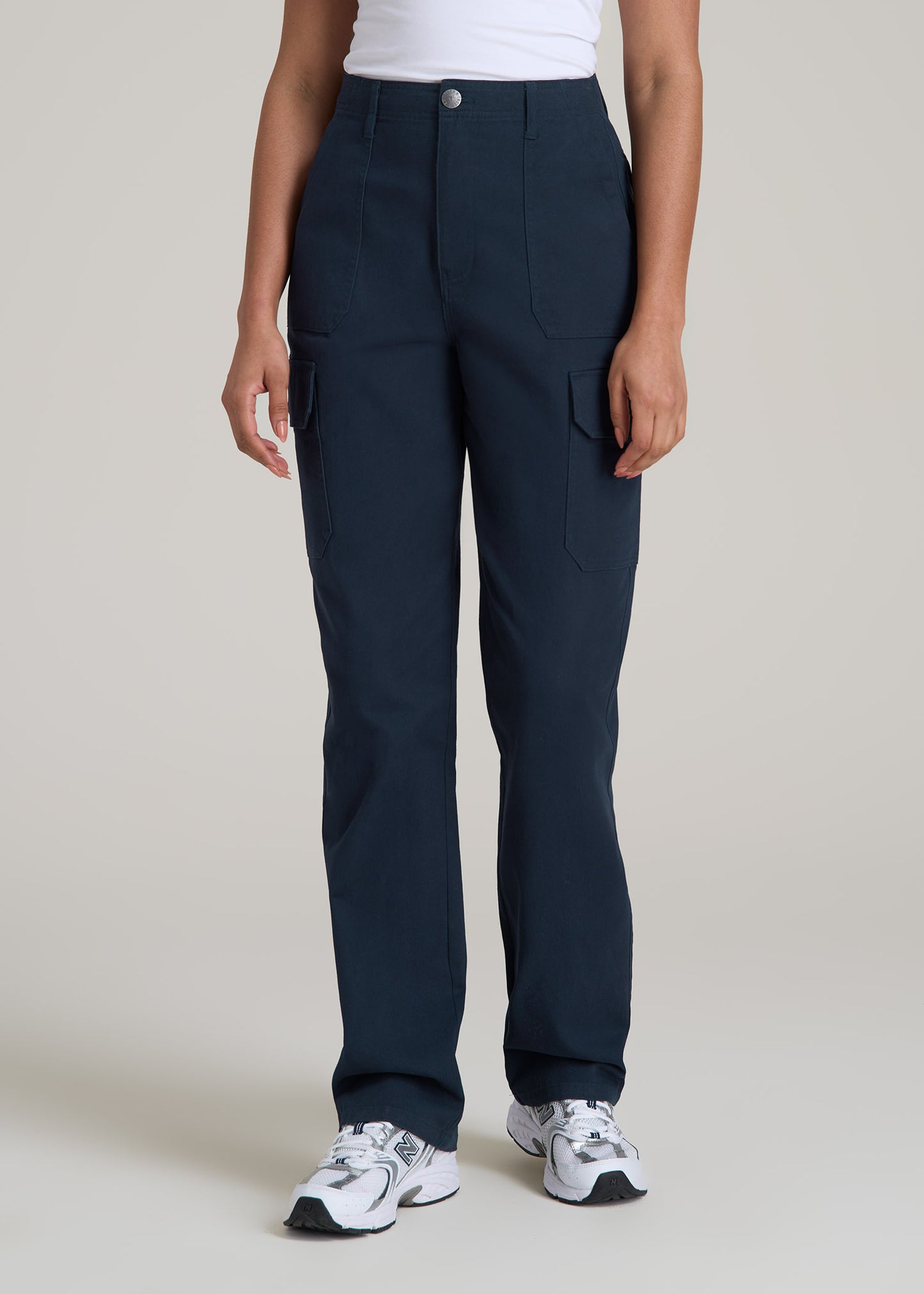 Straight Leg Cargo Chino Pants for Tall Women | American Tall