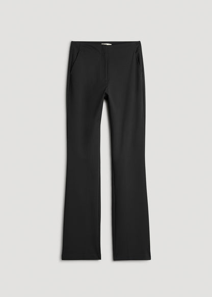 Straight Leg Dress Pants for Tall Women in Black