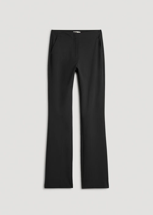 Straight Leg Dress Pants for Tall Women in Black