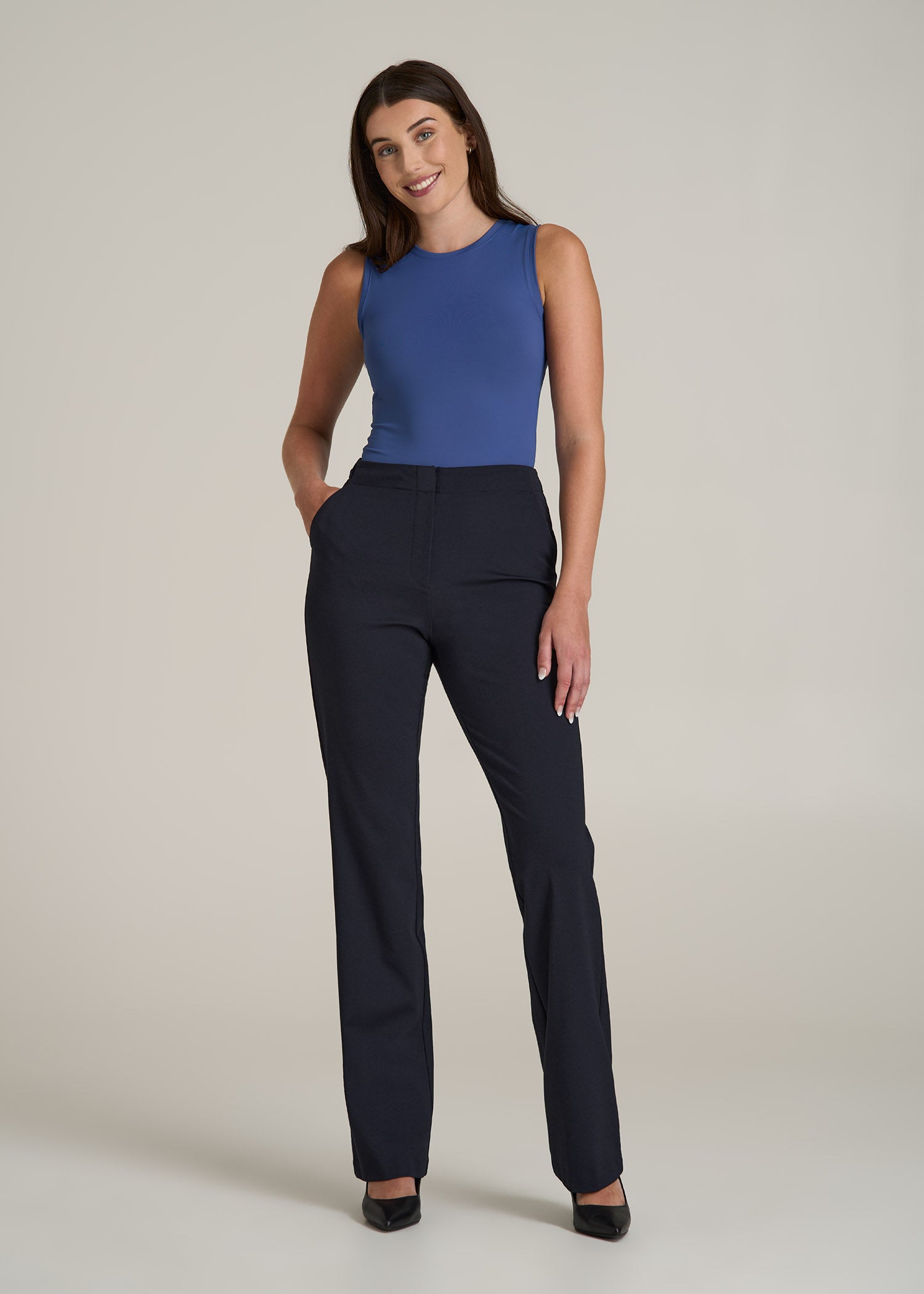 Straight Leg Dress Pants for Tall Women | American Tall