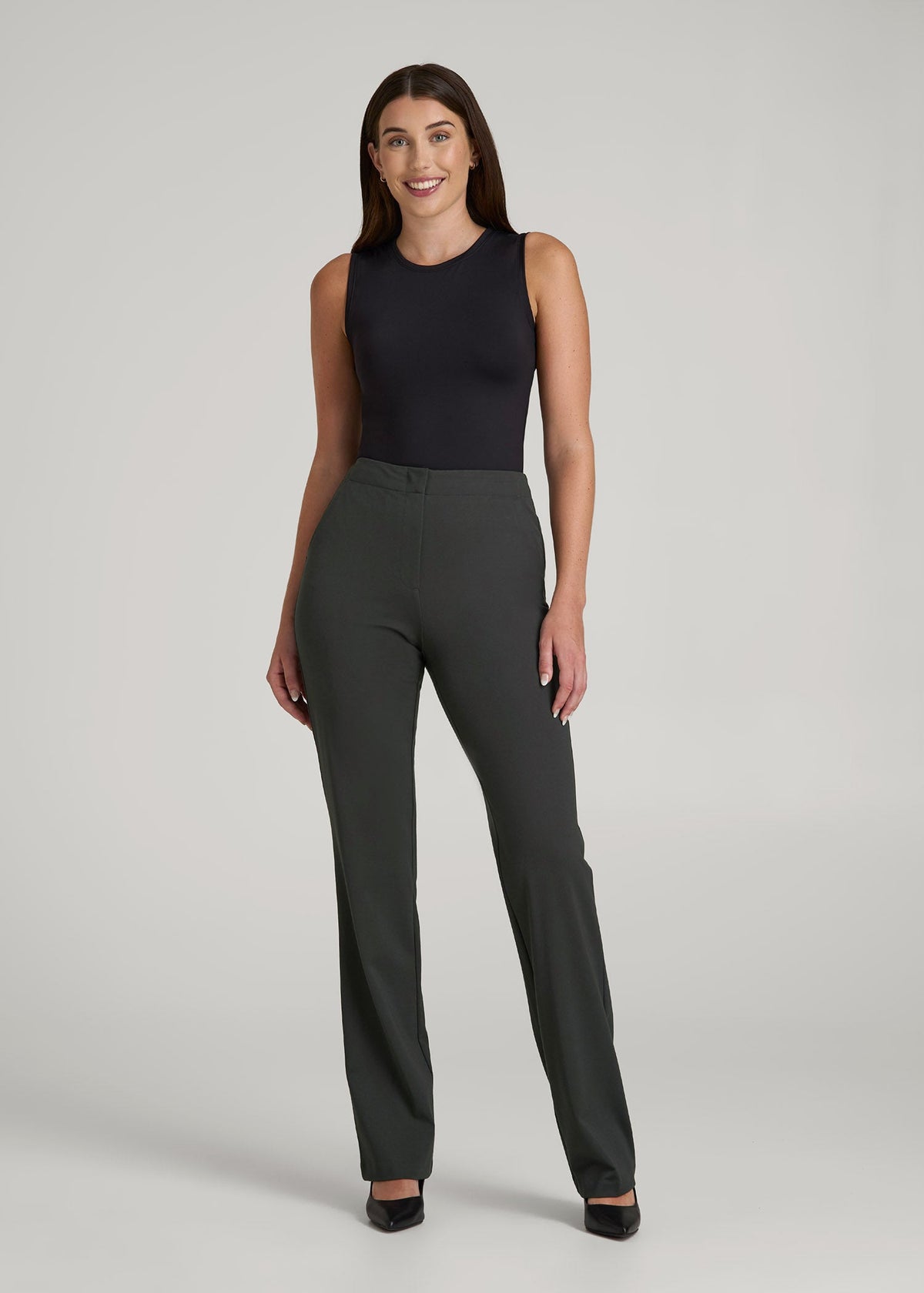Straight Leg Dress Pants for Tall Women