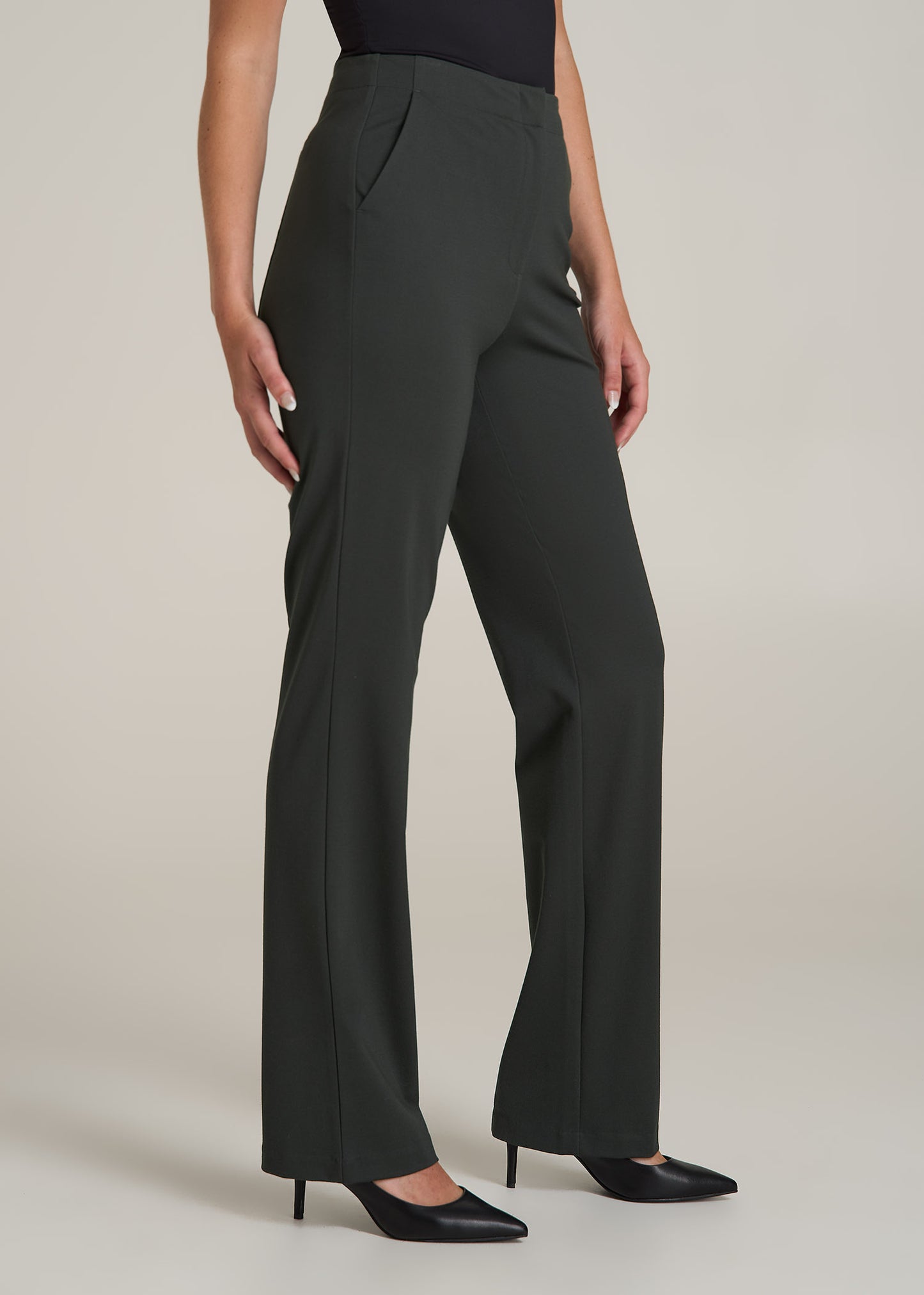 Straight Leg Dress Pants for Tall Women in Pine Grove