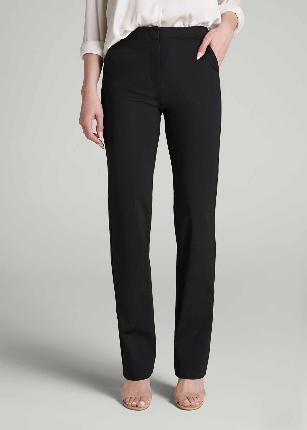 Women's Tall Slim Straight Dress Pants