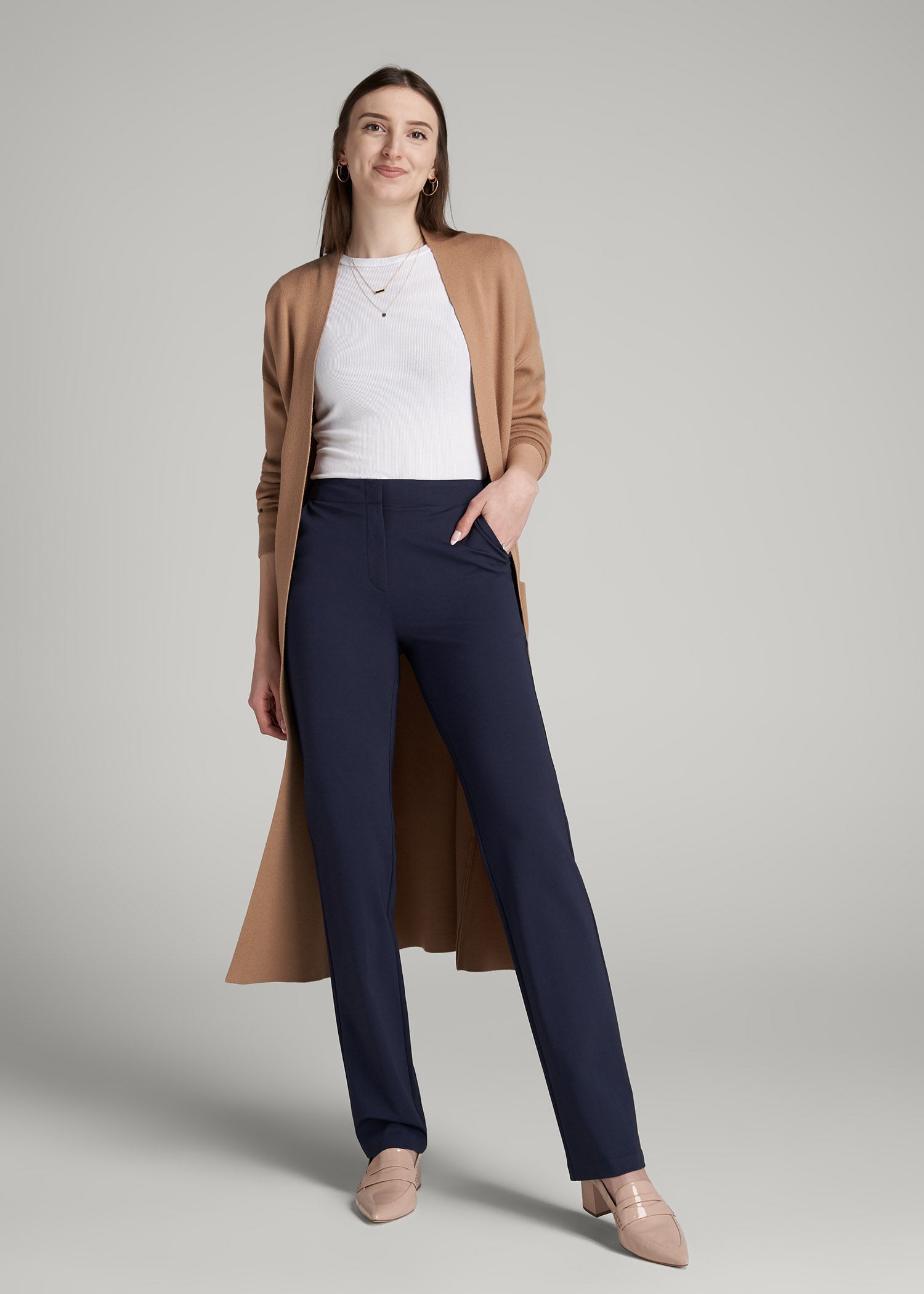 Freedom Flex Slim Straight Leg Dress Pants for Tall Women in Navy 2 / Tall / Navy Freedom Flex Slim Straight Leg Dress Pants for Tall Women in Navy 2 / Tall / Navy
