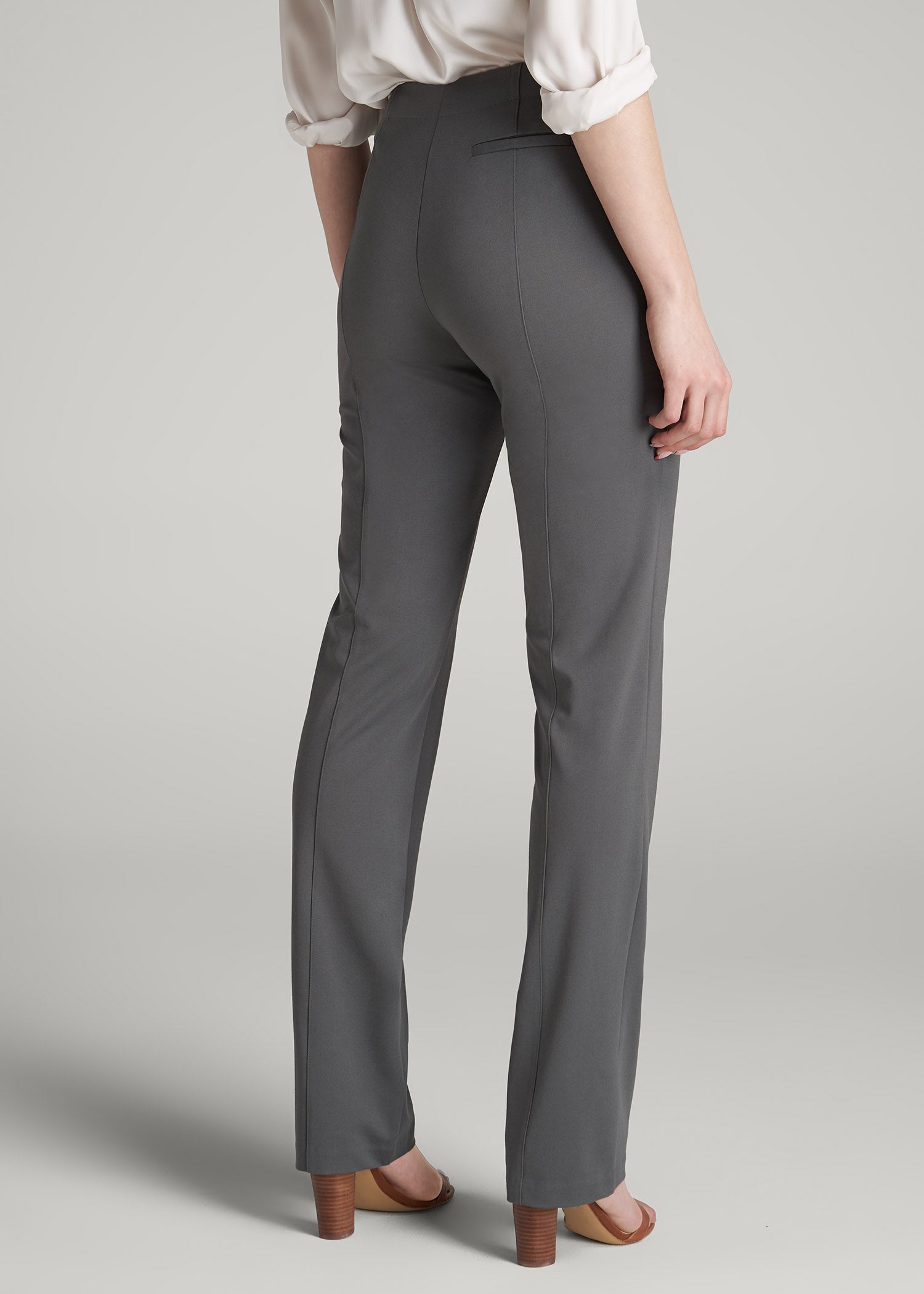 Women's Tall Straight Leg Dress Pants Slate | American Tall Women's Tall Straight Leg Dress Pants Slate | American Tall