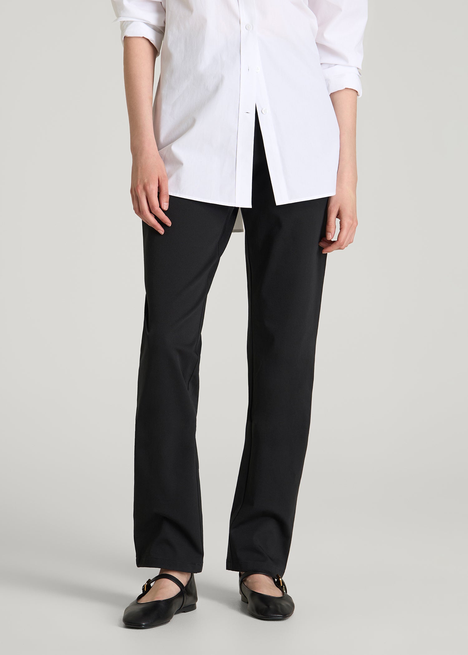 black chino dress pants Stretch Commuter Tapered Fit for Tall Women in 8 / Extra Tall / Black Mercatoo Kids Girls Summer wedding-guest-style Size:12M and still look amazing