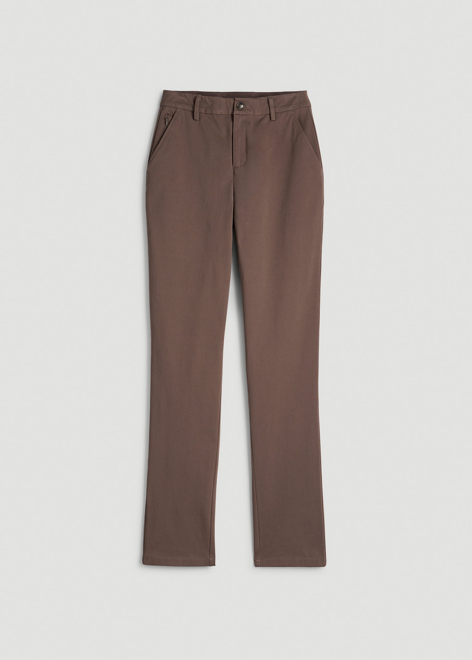 Stretch Commuter Tapered Chino Pants for Tall Women in Coffee Quartz