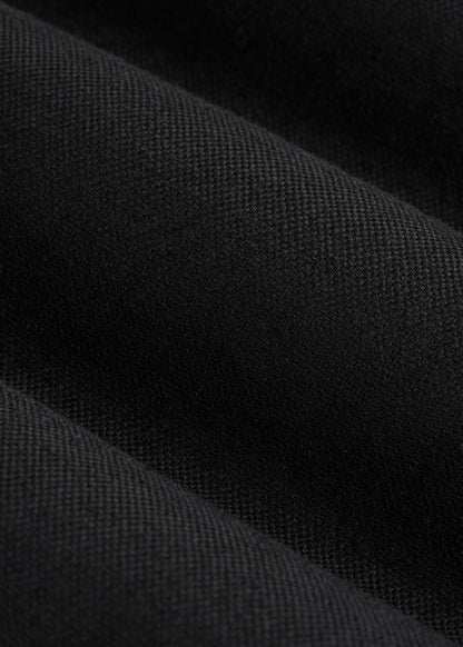 Slim Fit Linen Blend Blazer for Tall Women in Black