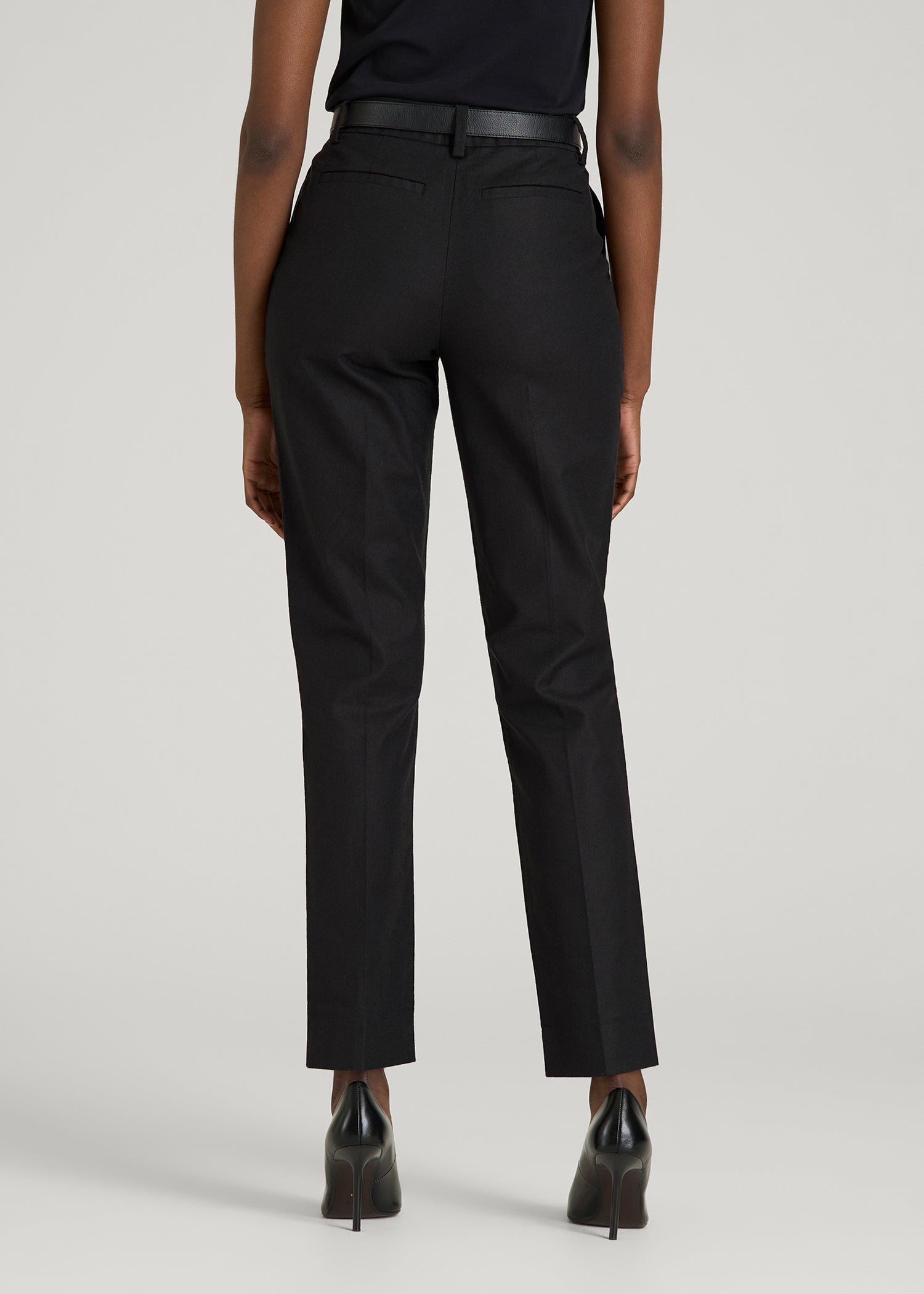 Stretch Linen Blend Dress Pants for Tall Women in Black 12 / Extra Tall / Black Stretch Linen Blend Dress Pants for Tall Women in Black 12 / Extra Tall / Black