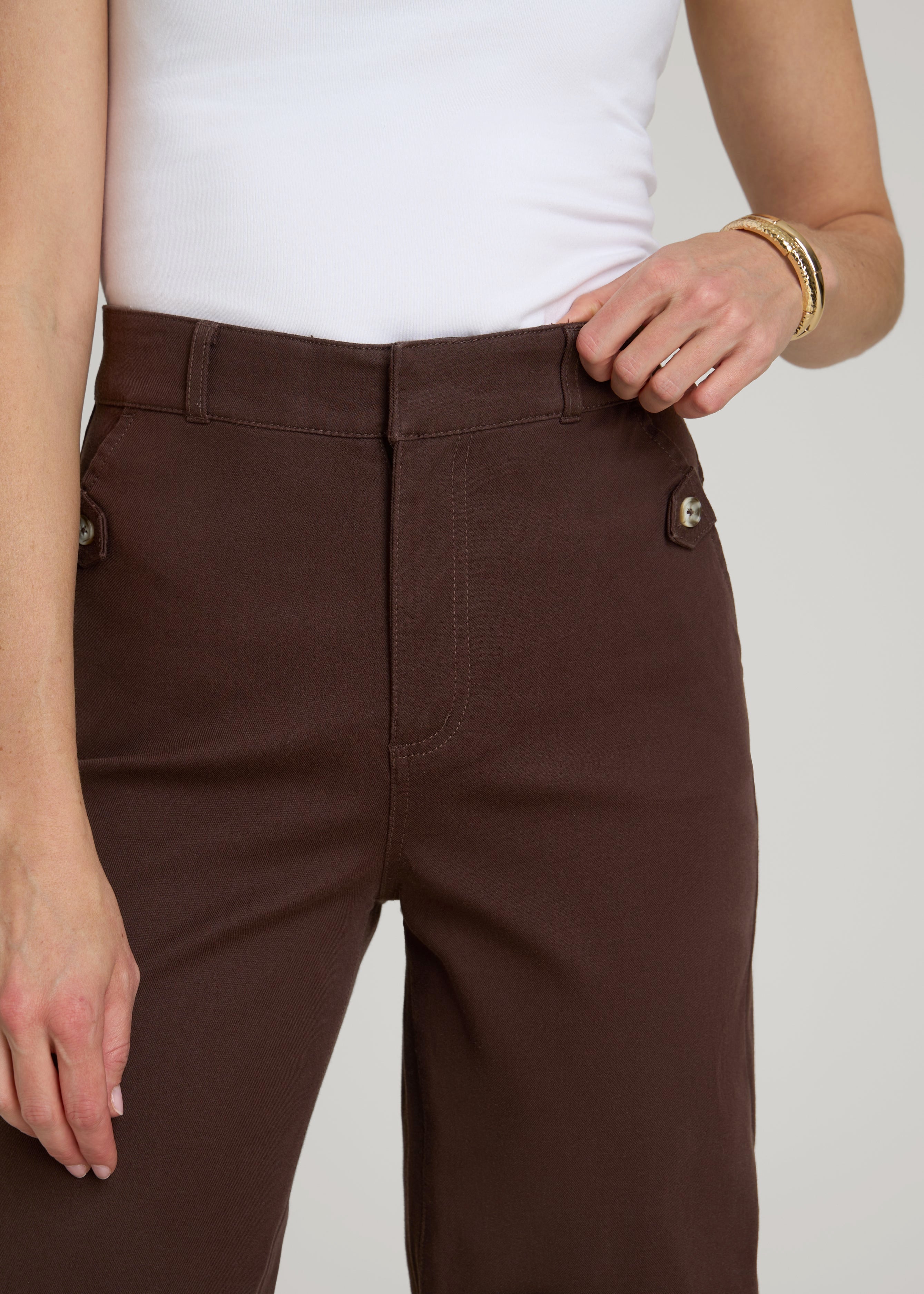 Stretch Twill Wide Leg Pant for Tall Women | American Tall
