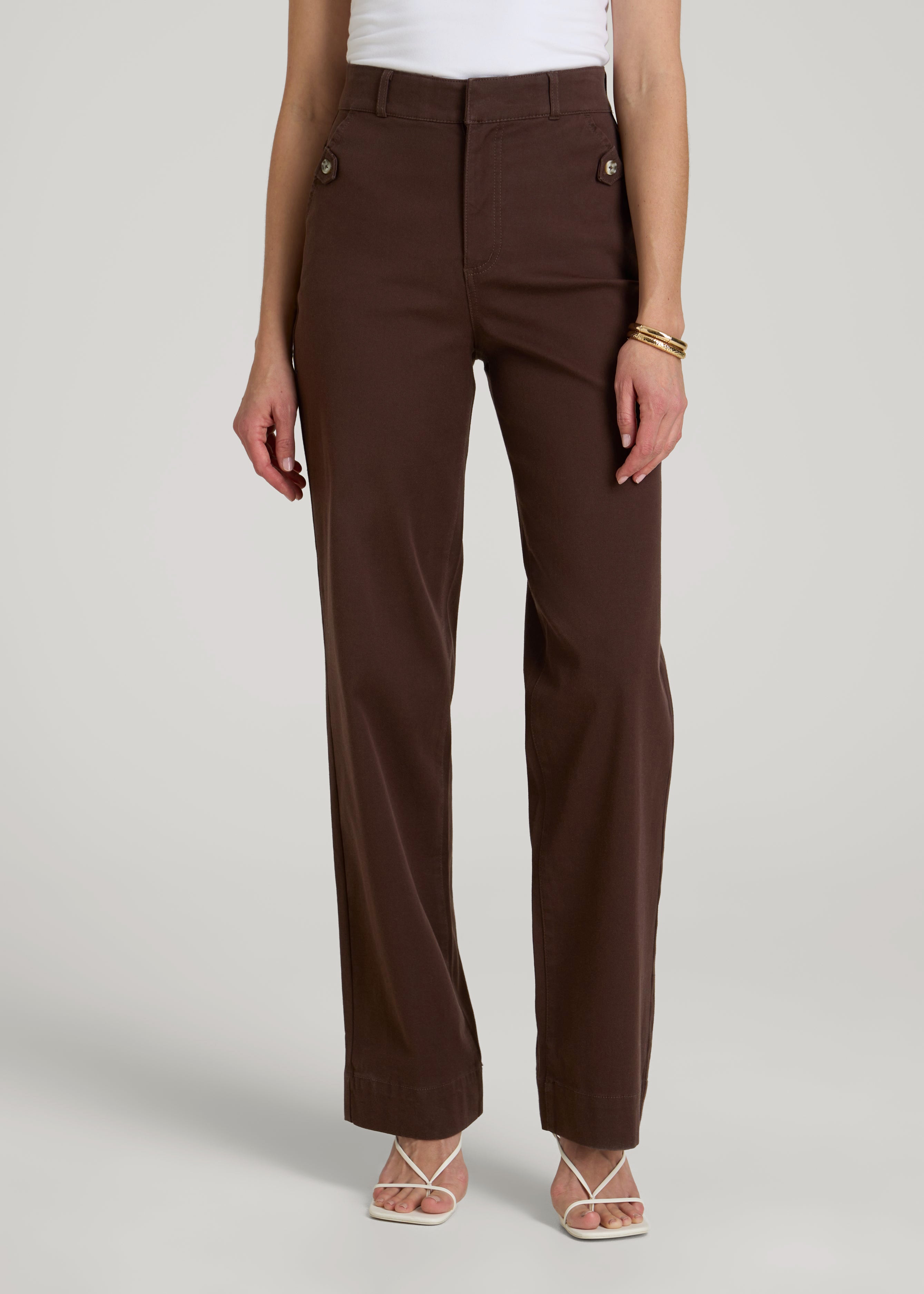 Stretch Twill Wide Leg Pant for Tall Women | American Tall
