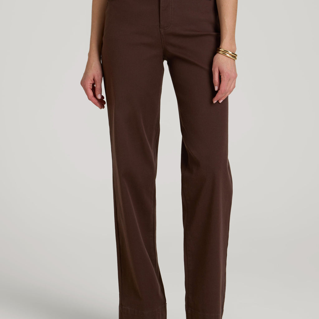 Stretch Twill Wide Leg Pant for Tall Women in Espresso Stretch Twill Wide Leg Pant for Tall Women in Espresso