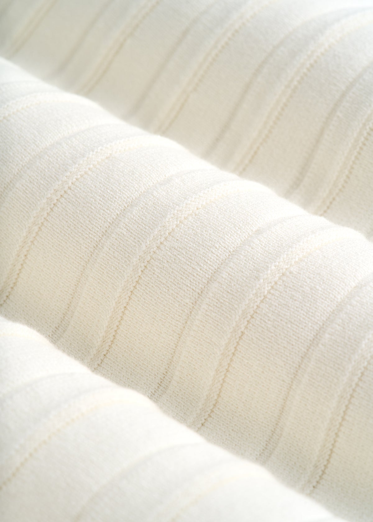 Structured Knit Pleated Midi Skirt for Tall Women in White Alyssum