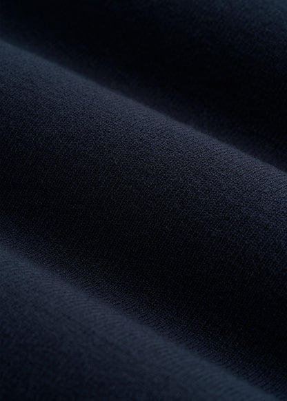 Structured Knit Short Sleeve Polo Dress for Tall Women in Royal Navy