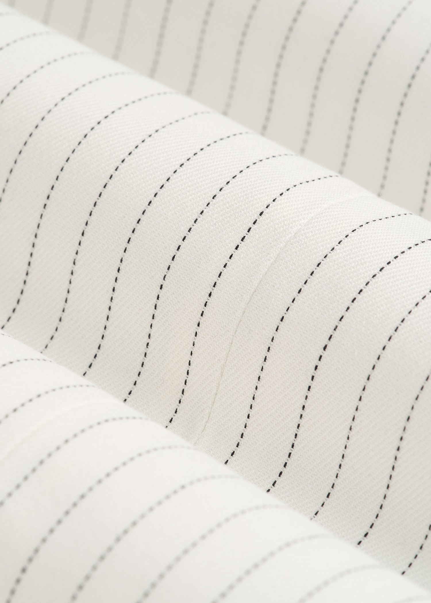 Tailored Vest for Tall Women in Off White Pinstripe