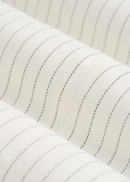 Tailored Vest for Tall Women in Off White Pinstripe