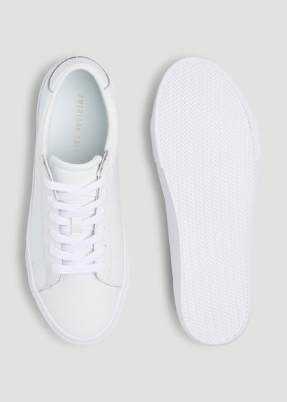 Tennis Sneaker for Tall Women in White