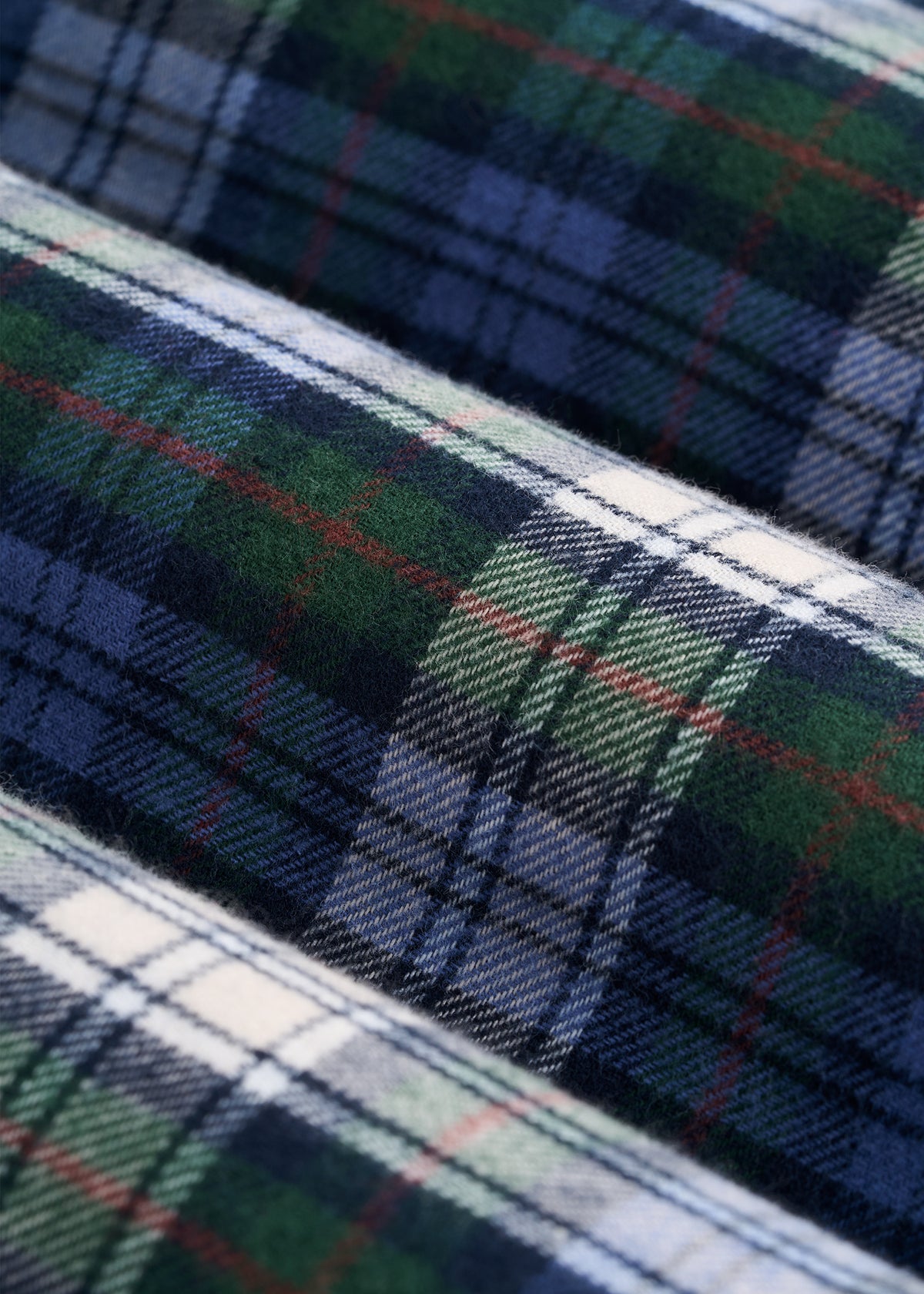 Tie Waist Flannel Pajama Pants for Tall Women in Deep Forest Plaid