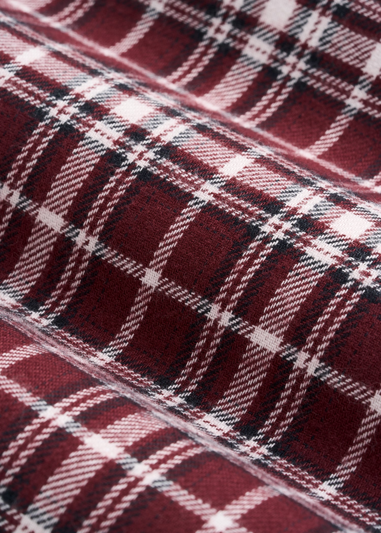 Tie Waist Flannel Pajama Pants for Tall Women in Wine and Grey Lilac Plaid