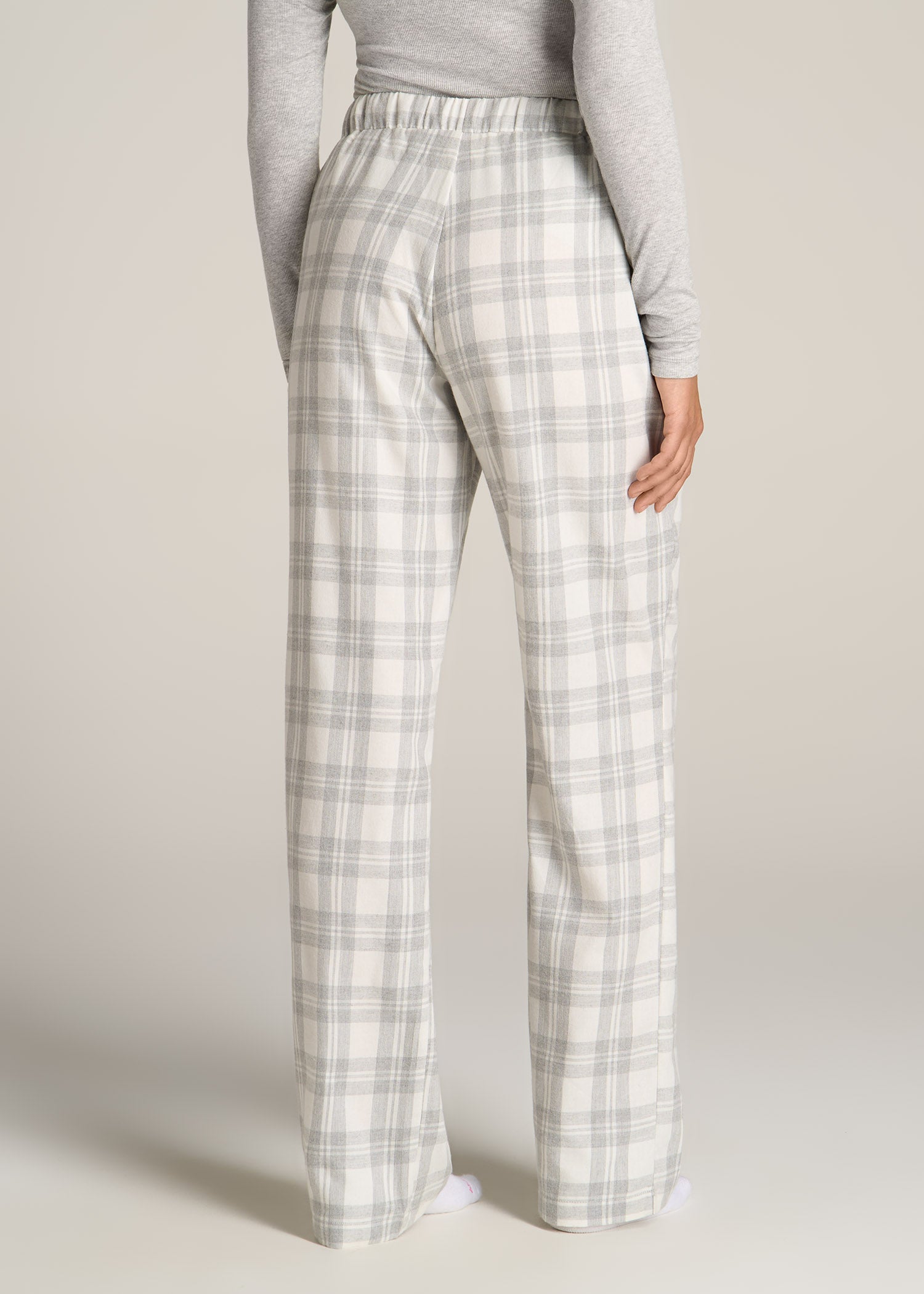 Plaid Flannel Lounge Joggers for Women