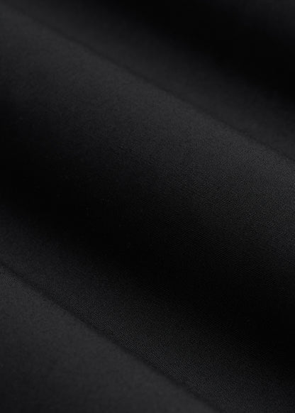 Tiered Cotton Maxi Skirt for Tall Women in Black