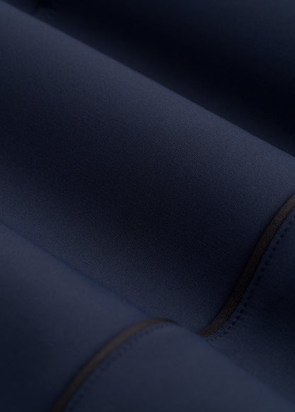 Track Pants with Piping for Tall Women in Navy