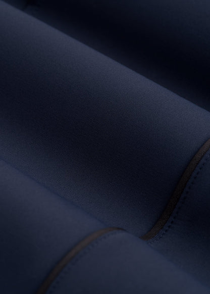 Track Pants with Piping for Tall Women in Navy