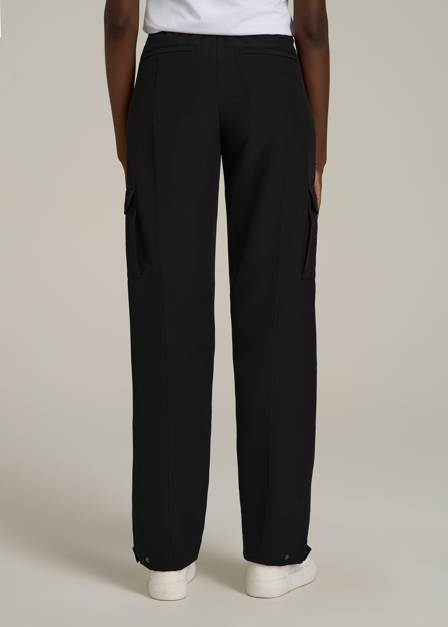 Traveler Cargo Pants for Tall Women in Black