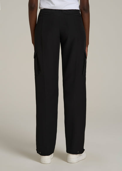 Traveler Cargo Pants for Tall Women in Black