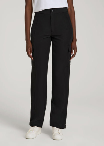 Traveler Cargo Pants for Tall Women in Black