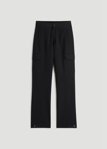 Traveler Cargo Pants for Tall Women in Black