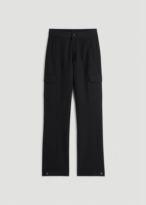 Traveler Cargo Pants for Tall Women in Black