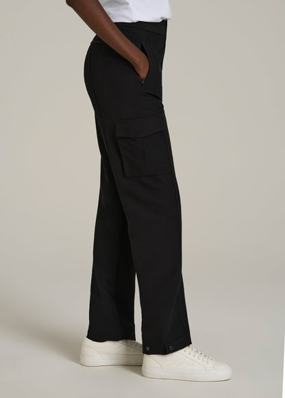 Traveler Cargo Pants for Tall Women in Black