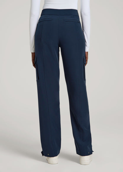 Traveler Cargo Pants for Tall Women in Navy