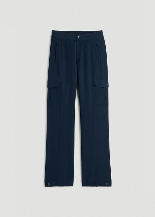 Traveler Cargo Pants for Tall Women in Navy
